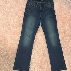 Express Dark Blue Straight Leg Jeans